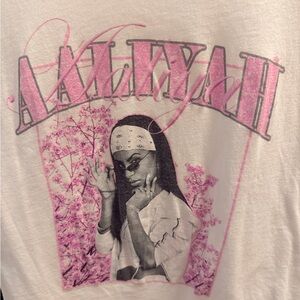 BP White Tee with Pink Graphic